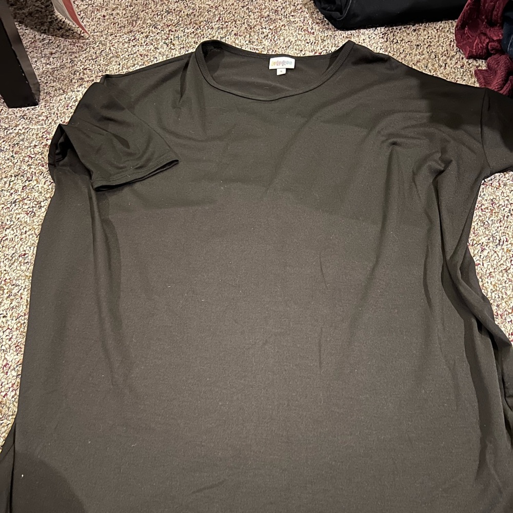 Solid black lularoe Irma.